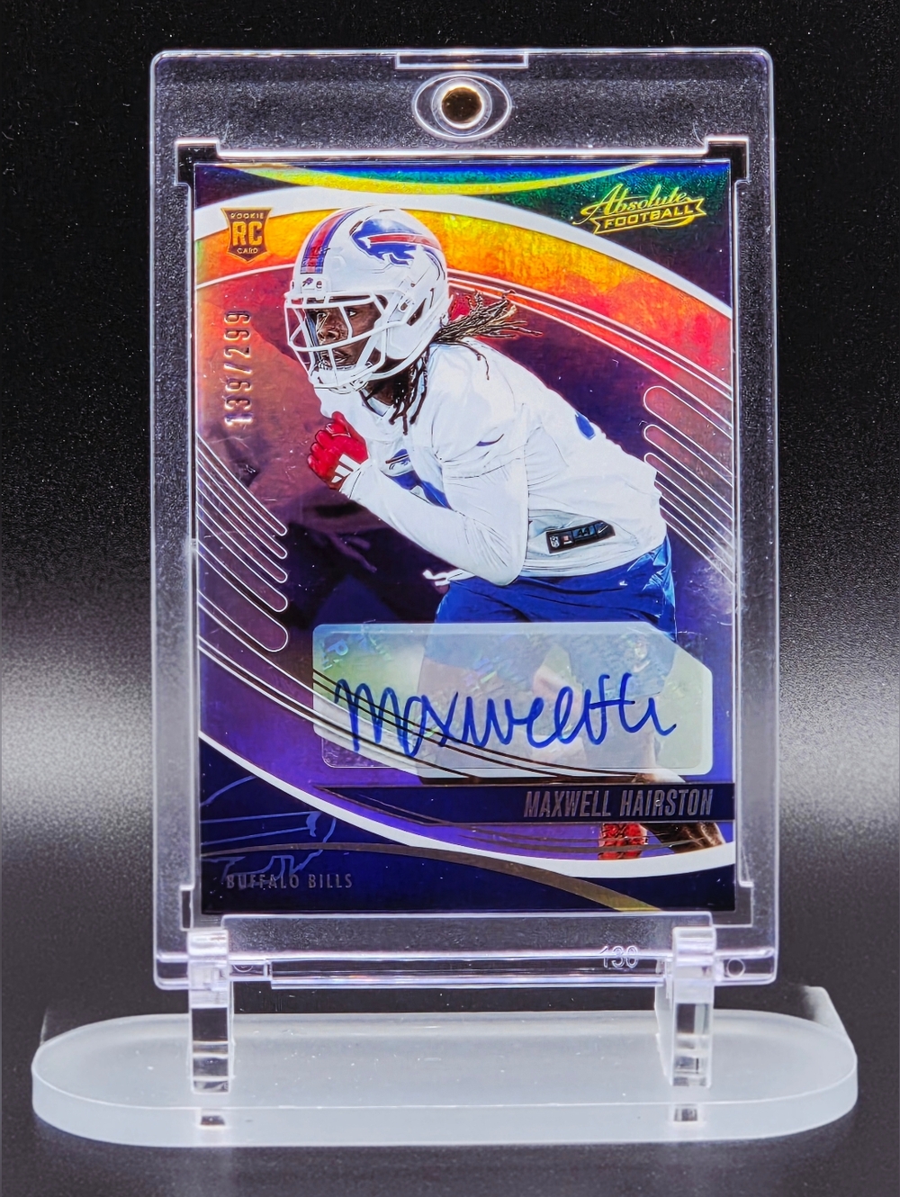 Maxwell Hairston 2025 Panini Absolute RC Auto#159 139/299 Buffalo Bills